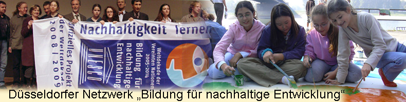 Kopfbanner Düsseldorfer Netzwerk Bildung für nachhaltige Entwicklung