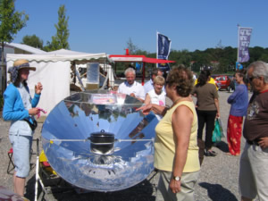 Solarkocher in Aktion